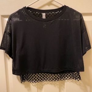 ALO YOGA Crop Mesh Tank